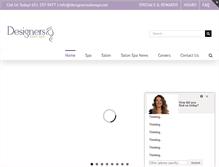 Tablet Screenshot of designerssalonspa.net
